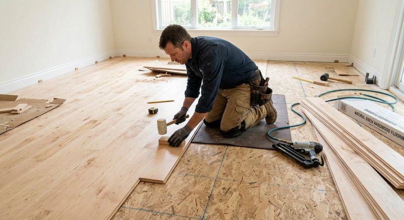 Birch Floor Installation in Ormond Beach, FL