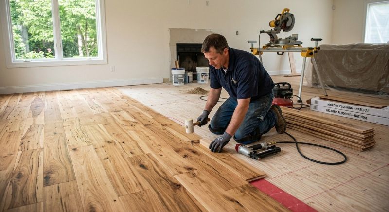 Hickory Floor Installation in Ormond Beach, FL