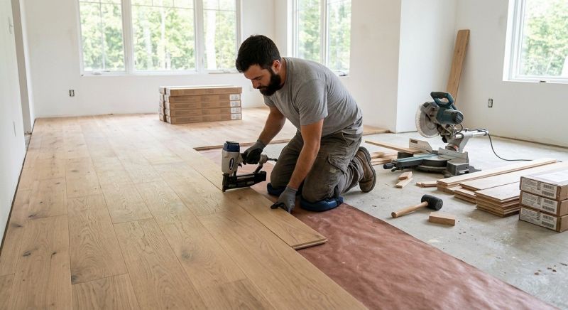 White Oak Floor Installation in Ormond Beach, FL