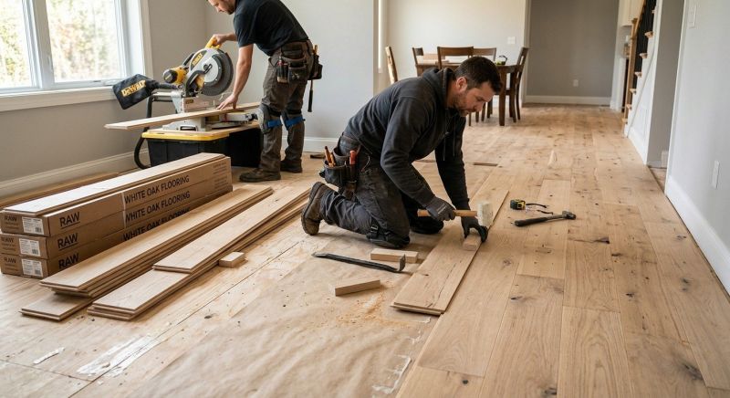 White Oak Floor Installation in Ormond Beach, FL